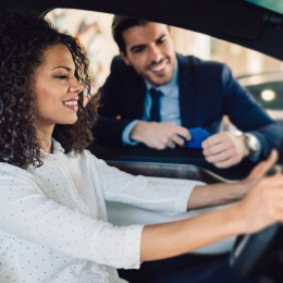 Young person trying to buy a car
