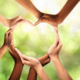 Hands forming a heart